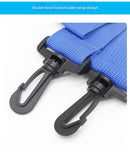 Black Compact Golf Club Carrier - Lightweight Sunday Practice Bag for Driving Range