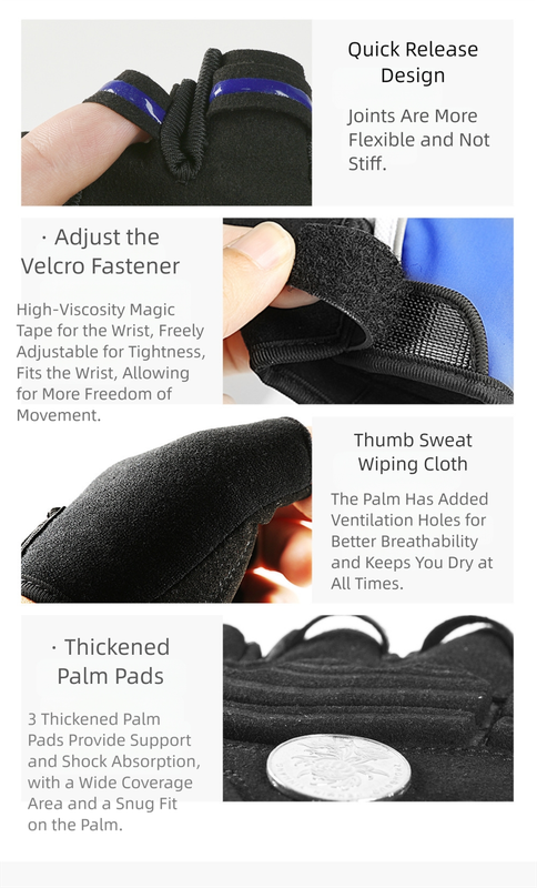 Size XL Black Padded Half-Finger Cycling Gloves - Breathable Shock-Absorbing Workout Gloves for Gym & Fitness