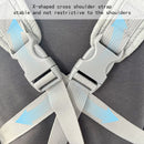 Grey Quilted Hands-Free Pet Carrier Sling - Comfortable Front Pack for Small Dogs & Cats