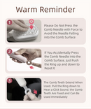 Pink Innovative Self-Cleaning Cushion Hairbrush - Retractable Bristle Detangling & Scalp Massager