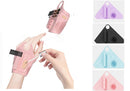 2pc Multi-Functional Silicone Makeup Artist Wristband - Wearable Palette, Brush Holder & Cleaner(Purple)