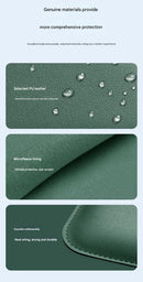 3-in-1 PU Leather Laptop Sleeve with Stand & Mouse Pad + Accessory Pouch(black)