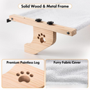 24.4 x 15" Cat Window Perch Hammock with Removable Washable Fleece Cover - Widely Adjustable Frame to Fit Various Window