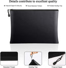 2-Piece Fireproof Document Zipper Bag Set (28x17cm + 34x24 cm) - Waterproof & Heat Resistant Silicone Fiberglass Storage Pouch and Money Bag for Passport Card and Valuables