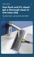 3-in-1 Window Fly Screen Cleaner Brush & Glass Squeegee with 91CM Extendable Stainless Steel Handle, One Flush to Clean