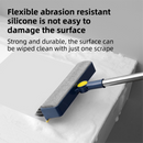 3-in-1 Window Fly Screen Cleaner Brush & Glass Squeegee with 124CM Extendable Stainless Steel Handle, One Flush to Clean