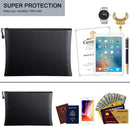 Fireproof Document Zipper Bag (24 X 34CM) - Waterproof & Heat Resistant Silicone Fiberglass Storage Pouch and Money Bag for Passport Card and Valuables
