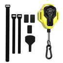Yellow 2.5M Retractable Bicycle Tow Rope System - Outdoor Parent-Child Cycling Tow Strap Attachment, Max Pull Strength 100 kg