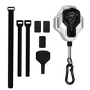 White 2.5M Retractable Bicycle Tow Rope System - Outdoor Parent-Child Cycling Tow Strap Attachment, Max Pull Strength 100 kg