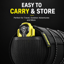 White 2.5M Retractable Bicycle Tow Rope System - Outdoor Parent-Child Cycling Tow Strap Attachment, Max Pull Strength 100 kg