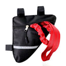 Red Bike Shock Absorbing Tow Rope with Storage Bag (8 to 15 FT) - Durable Nylon Uphill Bungee Strap for Outdoor Family & Newbie Cycling Adventures