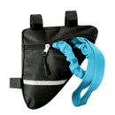 Blue Bike Shock Absorbing Tow Rope with Storage Bag (8 to 15 FT) - Durable Nylon Uphill Bungee Strap for Outdoor Family & Newbie Cycling Adventures