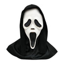 Scream Ghost Face Mask - Halloween Cosplay Latex Hood Mask for Horror Parties, Masquerades and Haunted Houses (Style 1)