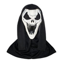 Scream Ghost Face Mask - Halloween Cosplay Latex Hood Mask for Horror Parties, Masquerades and Haunted Houses (Style 10)
