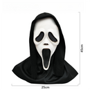 Scream Ghost Face Mask - Halloween Cosplay Latex Hood Mask for Horror Parties, Masquerades and Haunted Houses (Style 14)