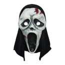 Scream Ghost Face Mask - Halloween Cosplay Latex Hood Mask for Horror Parties, Masquerades and Haunted Houses (Style 7)