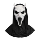 Scream Ghost Face Mask - Halloween Cosplay Latex Hood Mask for Horror Parties, Masquerades and Haunted Houses (Style 9)