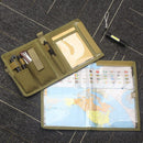 Dark Green Mutifunctional Oxford Fabric Tactical Waterproof Map Pouch - MOLLE Military Admin Organizer & Notebook Sleeve