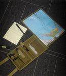 Dark Green Mutifunctional Oxford Fabric Tactical Waterproof Map Pouch - MOLLE Military Admin Organizer & Notebook Sleeve