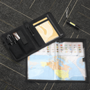 Black Mutifunctional Oxford Fabric Tactical Waterproof Map Pouch - MOLLE Military Admin Organizer & Notebook Sleeve