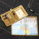 Khaki Mutifunctional Oxford Fabric Tactical Waterproof Map Pouch - MOLLE Military Admin Organizer & Notebook Sleeve