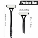 Purple Foldable Long-Handle Back Lotion Applicator with Sponge Roller Head for Sunscreen, Body Lotion and Shaving Foam