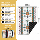 150 x 200 CM Extra Large Thick Waterproof Ultrasonic Picnic Blanket - Bohemian Pattern Outdoor Camping & Beach Mat for 4 to 6 People