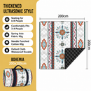 200 x 200 CM Extra Large Thick Waterproof Ultrasonic Picnic Blanket - Bohemian Pattern Outdoor Camping & Beach Mat for 6 to 8 People