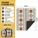 200 x 300 CM Extra Large Thick Waterproof Ultrasonic Picnic Blanket - Diamond Shaped Ethnic Pattern Outdoor Camping & Beach Mat for 10 to 12 People