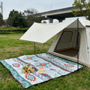 200 x 300 CM Extra Large Thick Waterproof Ultrasonic Picnic Blanket - Diamond Shaped Ethnic Pattern Outdoor Camping & Beach Mat for 10 to 12 People