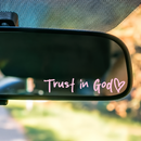 5 Pack Pink "Trust in God" Reflective Vinyl Decal Stickers - Waterproof Decorative Car & Motorcycle Scratch Cover
