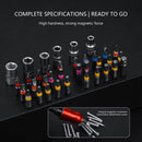 38-Piece Precision Screwdriver & Ratchet Wrench Set - Multi Purpose Rainbow Magic Box Household Tool Kit with Dedicated Storage Box