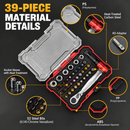 38-Piece Precision Screwdriver & Ratchet Wrench Set - Multi Purpose Rainbow Magic Box Household Tool Kit with Dedicated Storage Box
