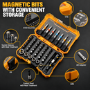 50-Piece Precision Screwdriver & Bit Set - Multi Purpose Rainbow Magic Box Household Tool Kit with Dedicated Storage Box
