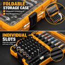50-Piece Precision Screwdriver & Bit Set - Multi Purpose Rainbow Magic Box Household Tool Kit with Dedicated Storage Box