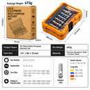 50-Piece Precision Screwdriver & Bit Set - Multi Purpose Rainbow Magic Box Household Tool Kit with Dedicated Storage Box