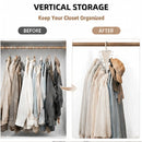 2 Packs Multifunctional V-Shape Rotating Hanger, 12-Hook Space-Saving Closet Organizer for Home & Travel Use