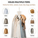 2 Packs Multifunctional V-Shape Rotating Hanger, 12-Hook Space-Saving Closet Organizer for Home & Travel Use