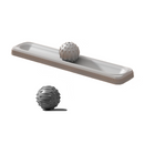 Grey Fascia Ball Foot Massager- 2 myofascial release balls and 1 non-slip base, Washable PP Design for Plantar Fasciitis Relief, Yoga, Gym Recovery and Daily Foot Care