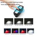 2 Pack Green Mini Clip Light - ABS Portable LED Safety Light with 7 Modes, USB-C Rechargeable, for Night Running, Cycling, Camping and Emergency Use