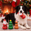 Dog Christmas Squeaky Toys（Christmas Tree） – Festive Designs ,Durable, bite-resistant, interactive vinyl squeaky toys—perfect as holiday stocking stuffers for dogs