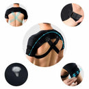 Black Small Size Double Shoulder Support Brace - Adjustable Posture Corrector with Breathable Mesh, Compression Therapy for Gym, Running, and Daily Activities