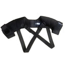 Black Large size Double Shoulder Support Brace - Adjustable Posture Corrector with Breathable Mesh, Compression Therapy for Gym, Running, and Daily Activities
