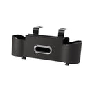 Black（1 pack） Multifunctional Car Seat Back Organizer - Nappa Leather Tissue Box Holder with Cup Holders and Hooks, Adjustable Rear Storage Rack for Road Trips