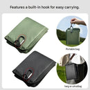 2 Pack Black Portable Foldable Outdoor Seat Cushion - Waterproof Oxford Cloth with Pearl Cotton Core, Lightweight 88g Design, Carabiner Clip for Hiking Camping Picnic Travel