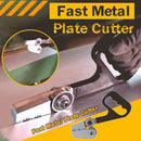 2 Pack Fast Metal Plate Cutter - Zinc Alloy and Steel Manual Sheet Metal Shear - Non-Slip Handle, Portable Handheld Cutting Tool for Aluminium, PVC Board and Thin Iron Sheets