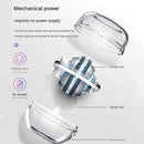 Black Autostart Gyro Ball Wrist Trainer - Zinc Alloy Core , Polycarbonate and Silicone Grip, Portable Forearm Exerciser for Strength Training and Stress Relief