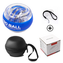 Blue Autostart Gyro Ball Wrist Trainer - Zinc Alloy Core , Polycarbonate and Silicone Grip, Portable Forearm Exerciser for Strength Training and Stress Relief