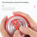 Red Autostart Gyro Ball Wrist Trainer - Zinc Alloy Core , Polycarbonate and Silicone Grip, Portable Forearm Exerciser for Strength Training and Stress Relief