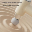 Mini Massage Gun - Portable Percussion Massager with  10 x 2.8 cm massage head and 4  Heads , USB-C Rechargeable Muscle Relief Device for Neck, Back, Legs - Compact White Handheld Deep Tissue Vibrator for Women & Travel